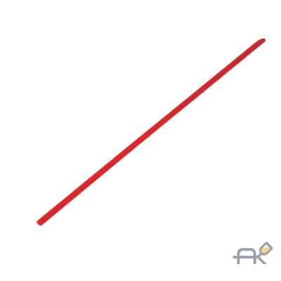 Термоусадочная трубка 1.5 / 0.75 мм. красная (упак. 50 шт. по 1 м) REXANT (20-1504)